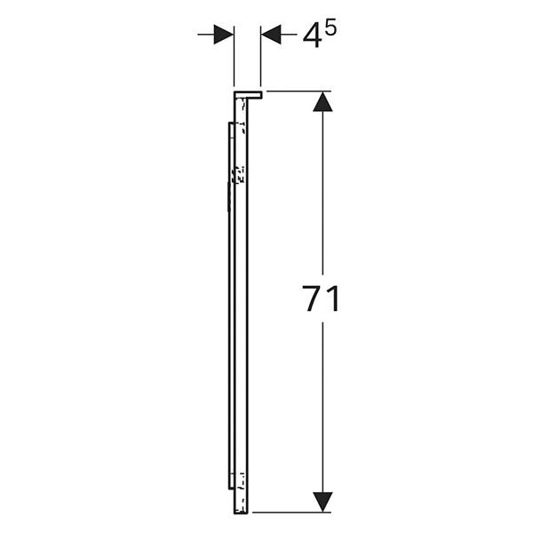 Oglinda cu iluminare LED, Geberit, Xeno2, dreptunghiulara, 90 x 71 cm - 3 | YEO