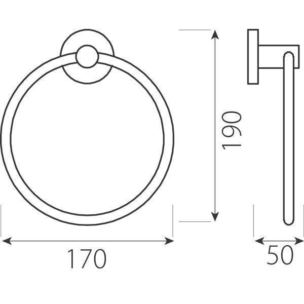 Portprosop, Ferro, Grace, rotund, crom - 1 | YEO