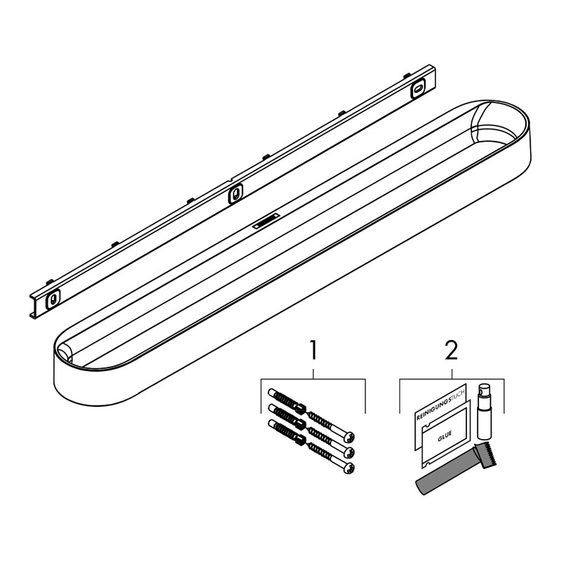 Portprosop, Hansgrohe, WallStoris, negru mat - 4 | YEO