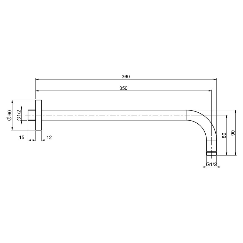 Set de duș, FIMA Carlo Frattini, Snap, cu pălărie și pară de duș cu suport, negru mat, F3119E2RP252S3NS - 2 | YEO