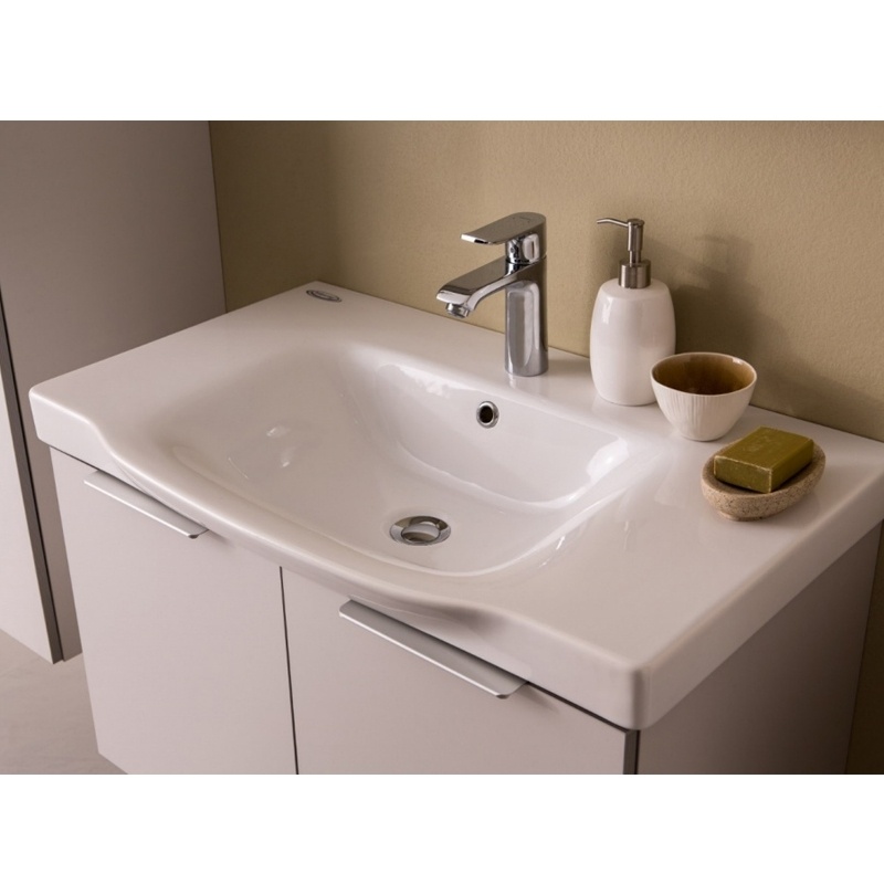 Set mobilier cu lavoar Kolpasan, Lana 65 cm, gri mat, 528990 - 2 | YEO