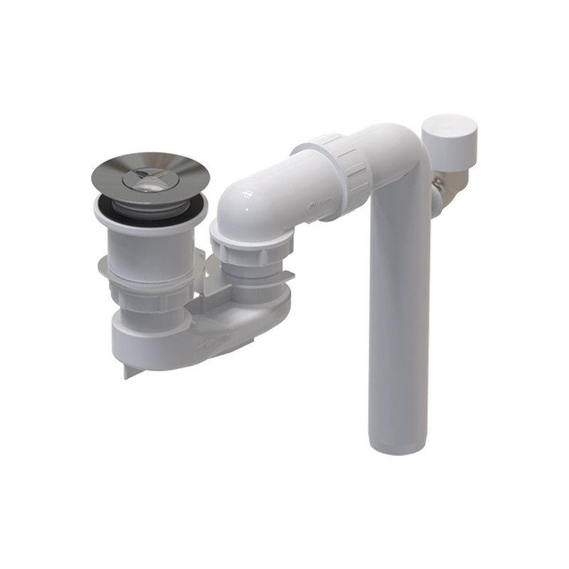 Sifon pentru cada, Villeroy & Boch, ViFlow, cu capac ventil alb mat