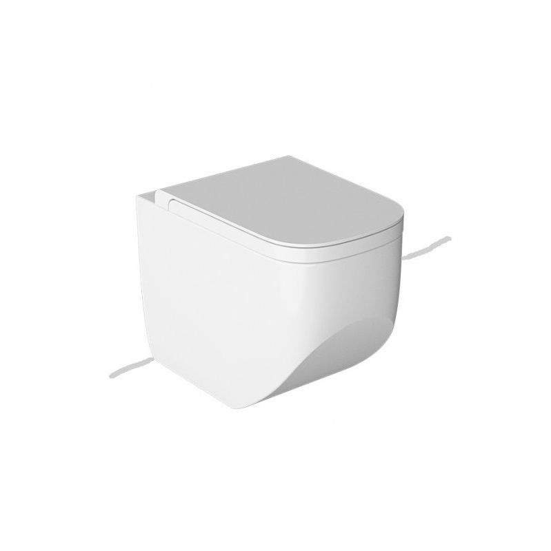 Vas WC stativ Hatria, Next, back to wall, rimless, alb, 00Y3AY01