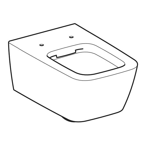 Vas WC suspendat Geberit, iCon Square, rimfree, alb - 1 | YEO
