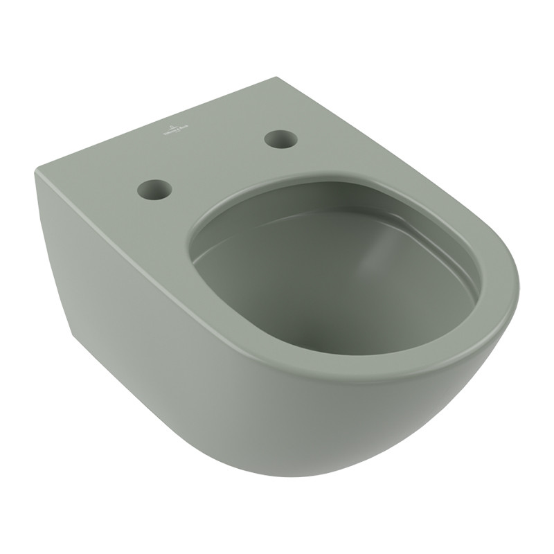 Vas wc suspendat, Villeroy & Boch, Antao, rimless, cu TwistFlush, verde mat