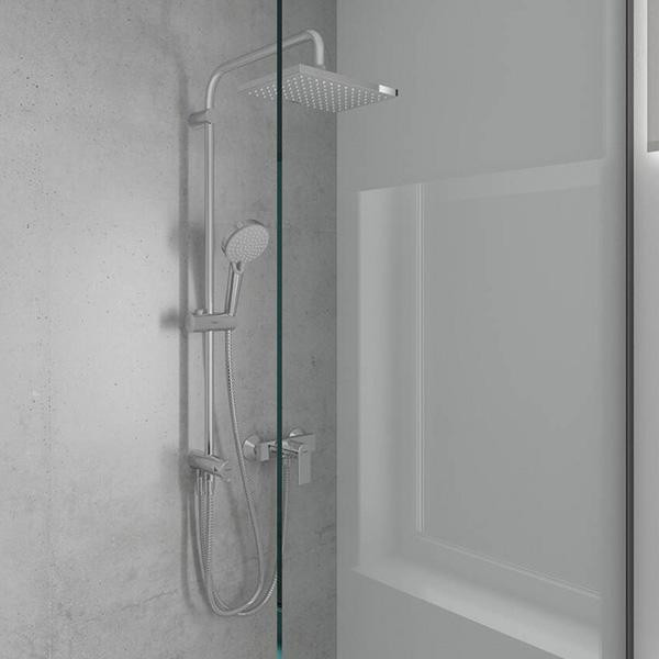 Baterie de dus, Hansgrohe, Vernis Shape, crom - 1 | YEO