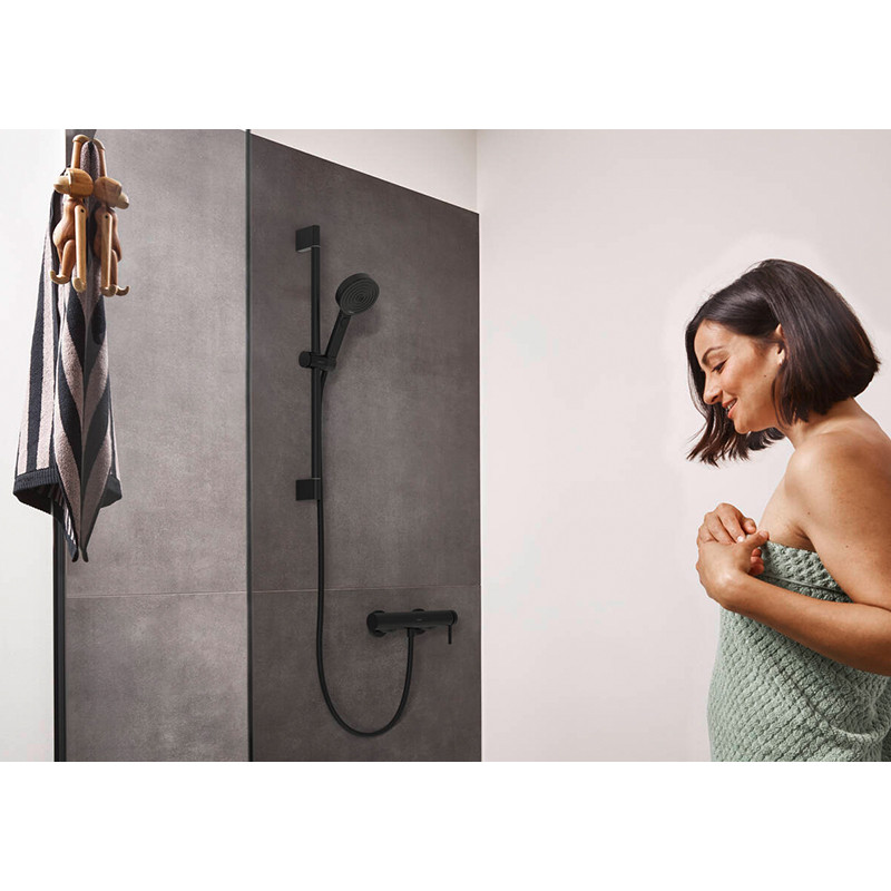 Baterie dus, Hansgrohe, Finoris, negru mat - 2 | YEO