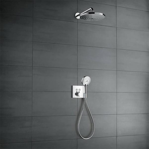 Baterie dus, Hansgrohe, ShowerSelect, incastrata, termostatata cu 2 functii, crom - 3 | YEO