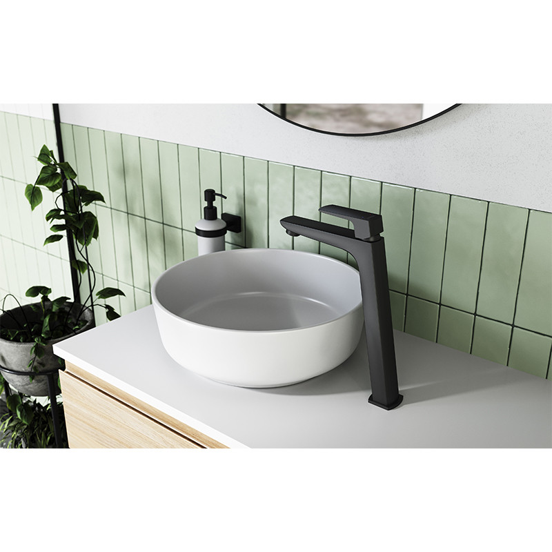 Baterie inalta de lavoar, Ferro, Vitto Verdeline, negru mat - 2 | YEO