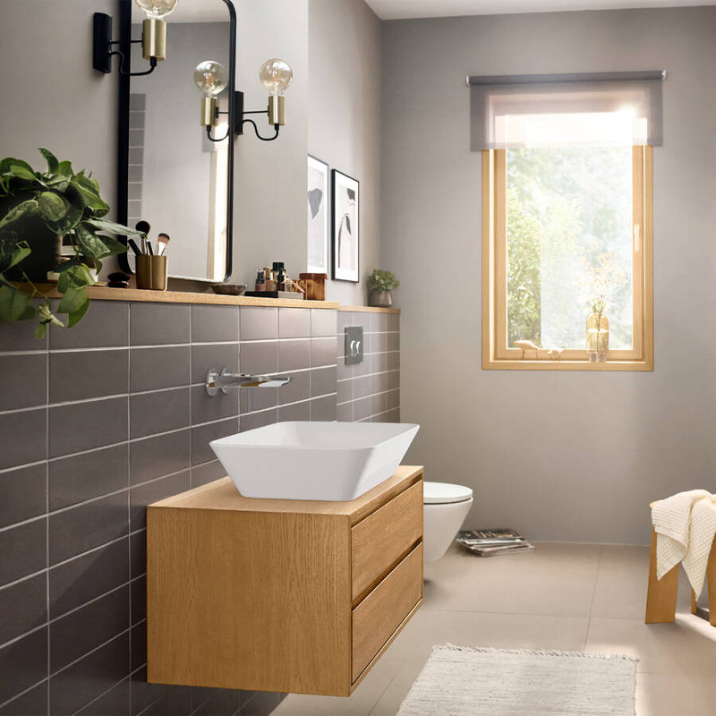 Baterie lavoar Hansgrohe, Rebris E, montaj pe perete, pipa 200 mm - 1 | YEO