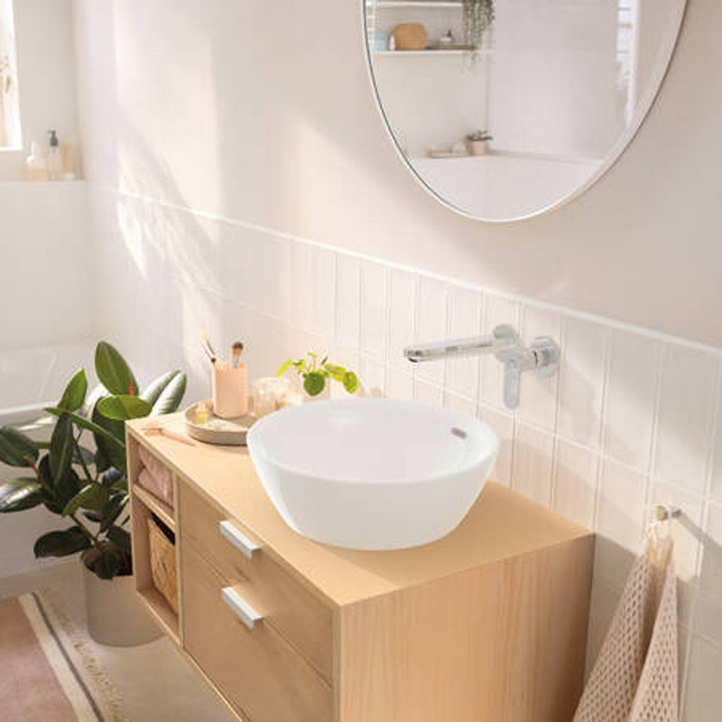 Baterie lavoar Hansgrohe, Rebris S, montaj pe perete, pipa 200 mm - 2 | YEO