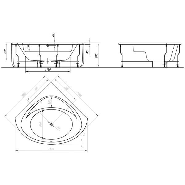 Cada de colt, Kolpasan, Dolores, 150x150 cm, alb - 3 | YEO