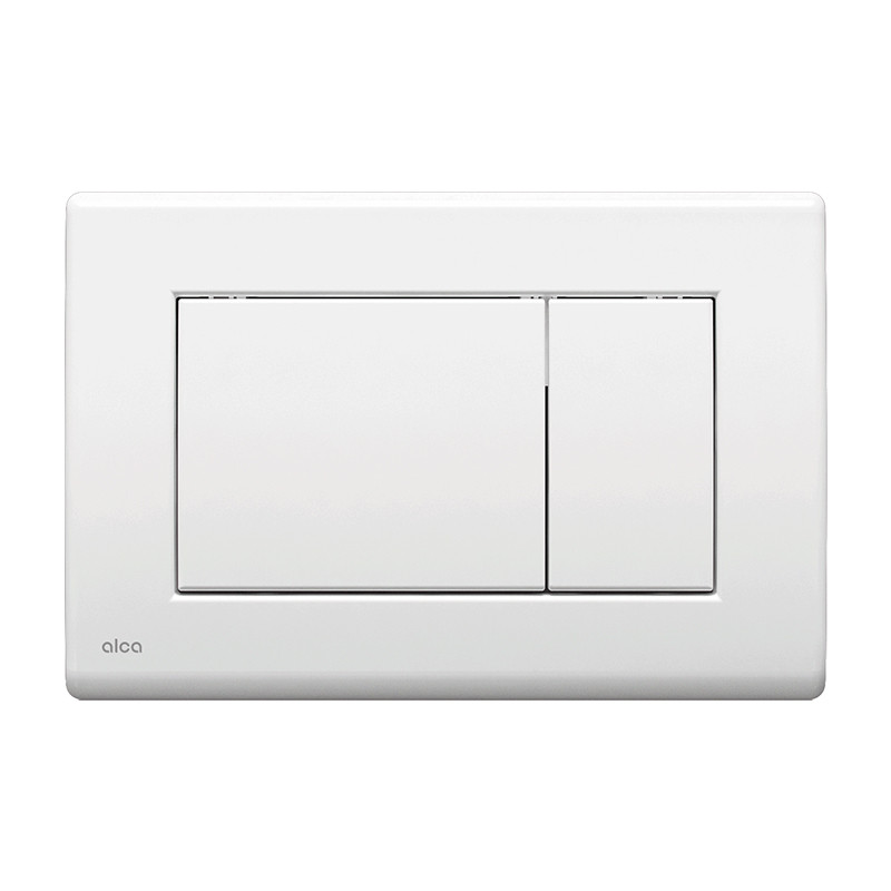 Clapeta de actionare, Alcadrain, Basic, M270, cu doua volume, alb lucios