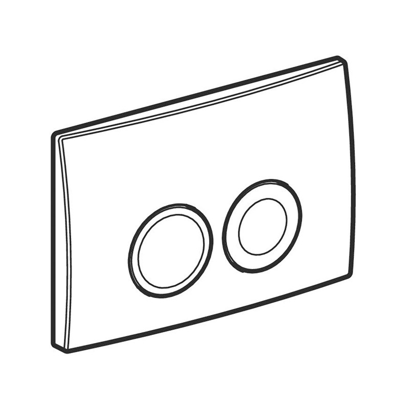 Clapetă de acționare dublă, Geberit, Delta25, alb - 1 | YEO