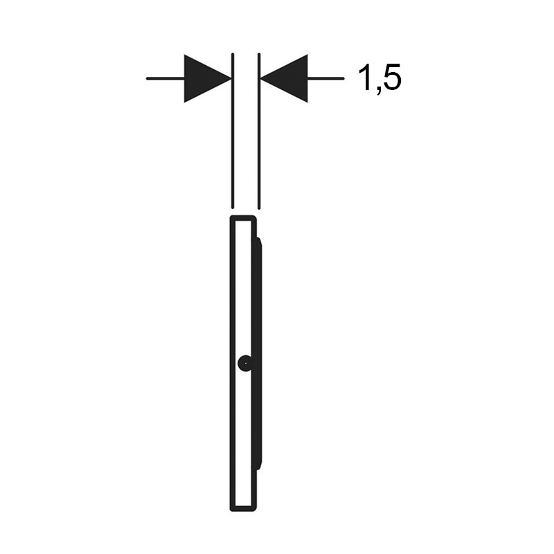 Clapeta de actionare, Geberit, Sigma10, crom slefuit - 3 | YEO