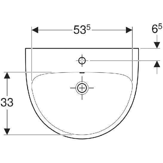 Lavoar Geberit, Selnova, 60 cm, alb - 3 | YEO