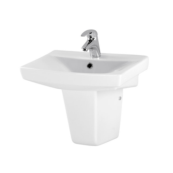 Lavoar suspendat Cersanit, Carina, 50 cm, alb - 1 | YEO