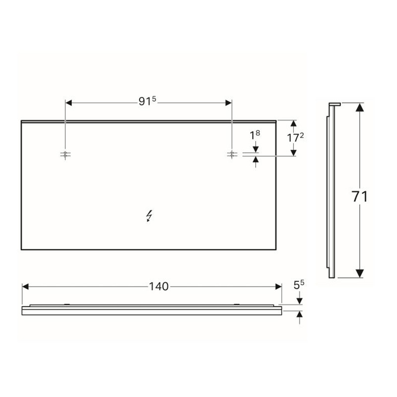 Oglindă cu iluminare ambientală Geberit, Xeno2 140 cm - 3 | YEO
