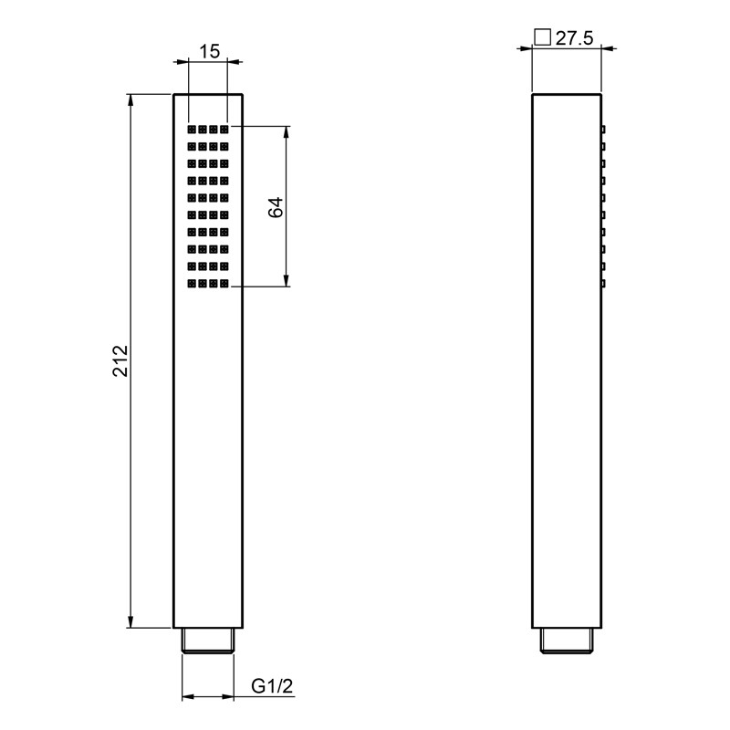 Pară de duș, FIMA Carlo Frattini, crom, F2203CR - 2 | YEO