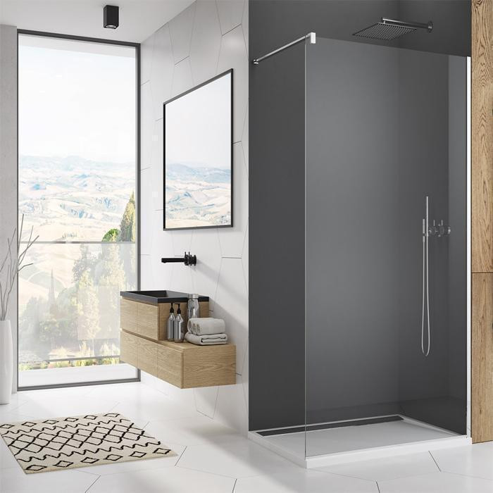 Paravan de dus Walk In SanSwiss, Easy, 140 x 200 cm , crom - 3 | YEO