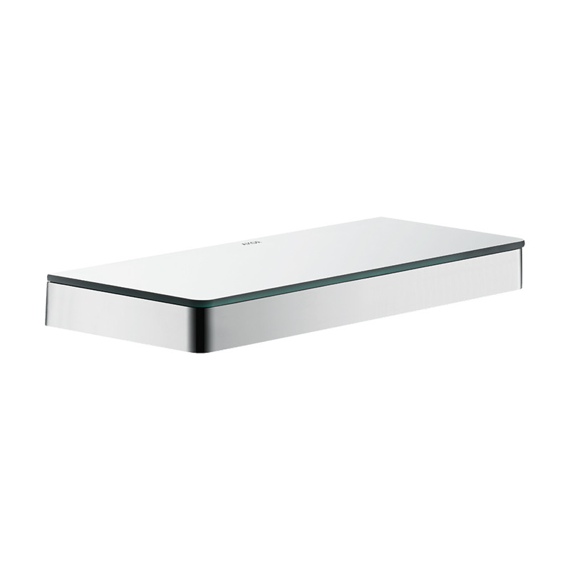 Poliță cu sticlă, Axor, Universal Softsquare, 30 cm, crom, 42838000