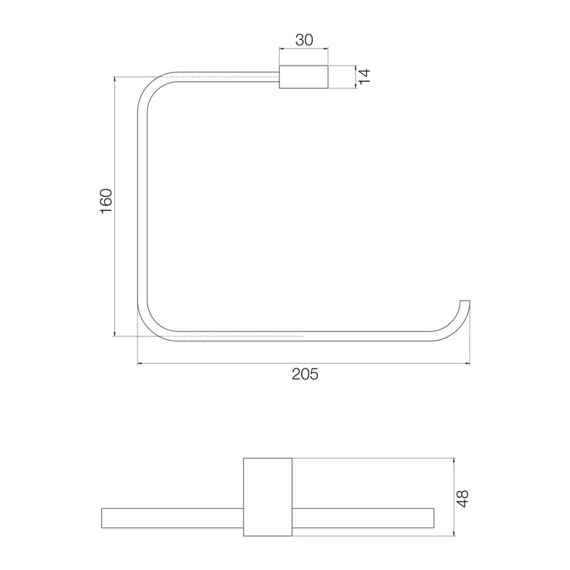 Portprosop, FIMA Carlo Frattini, Quadra, crom, F6022/1CR - 2 | YEO