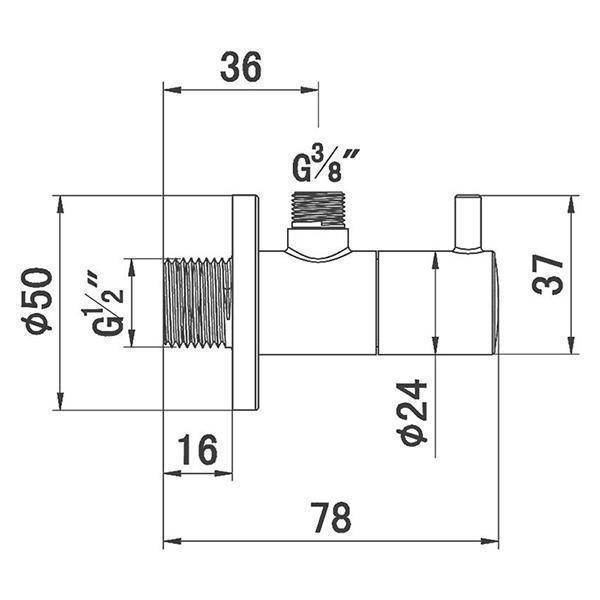 Robinet coltar, Kludi, crom - 1 | YEO