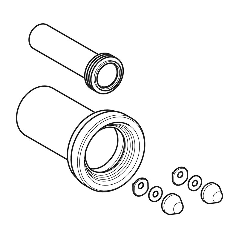 Set de legatura Geberit, pentru WC suspendat si rama de montaj - 2 | YEO