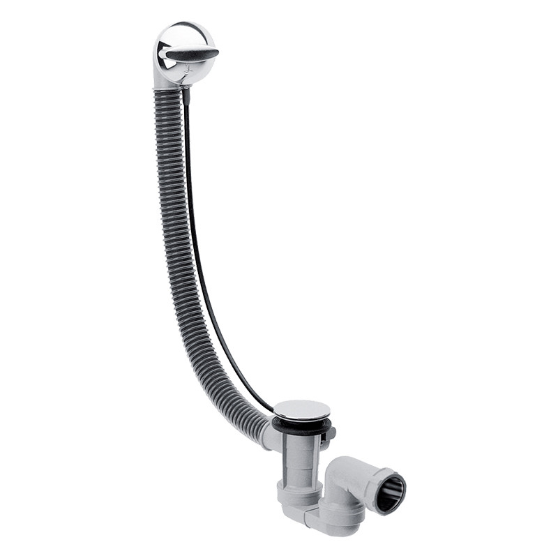 Set instalație de cadă, Hansgrohe, Flexaplus, cu preaplin, crom