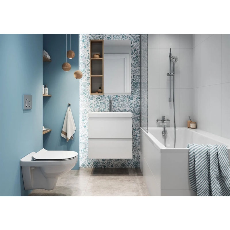 Set mobilier cu lavoar Cersanit, Moduo Slim 50 cm, alb - 1 | YEO