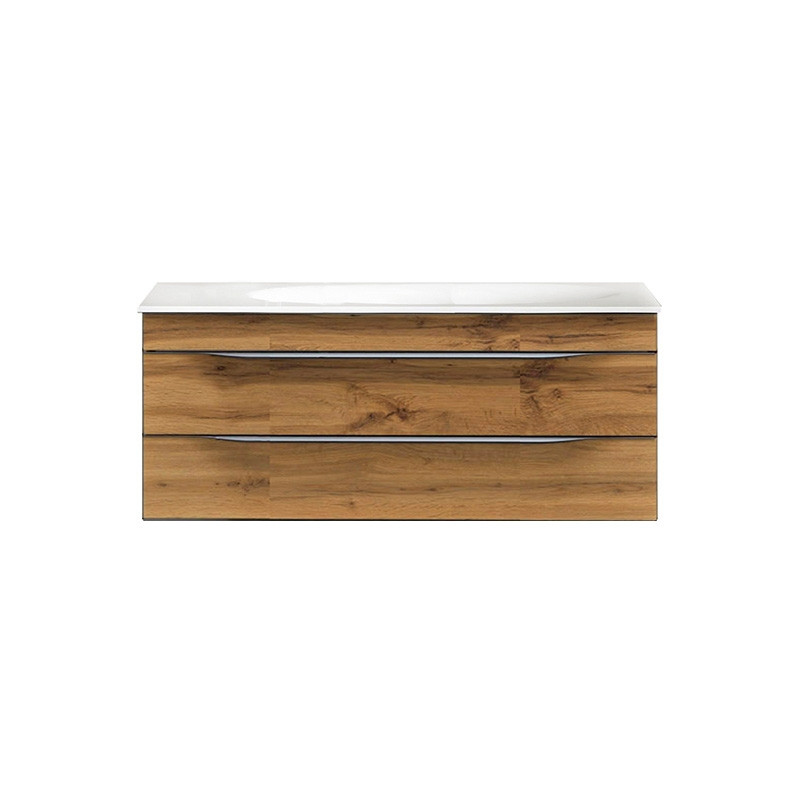Set mobilier si lavoar, Kolpasan, Malaya, 101 cm, stejar natur - 2 | YEO