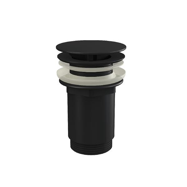 Ventil click clack, Alcadrain, fara preaplin, capac mare, negru