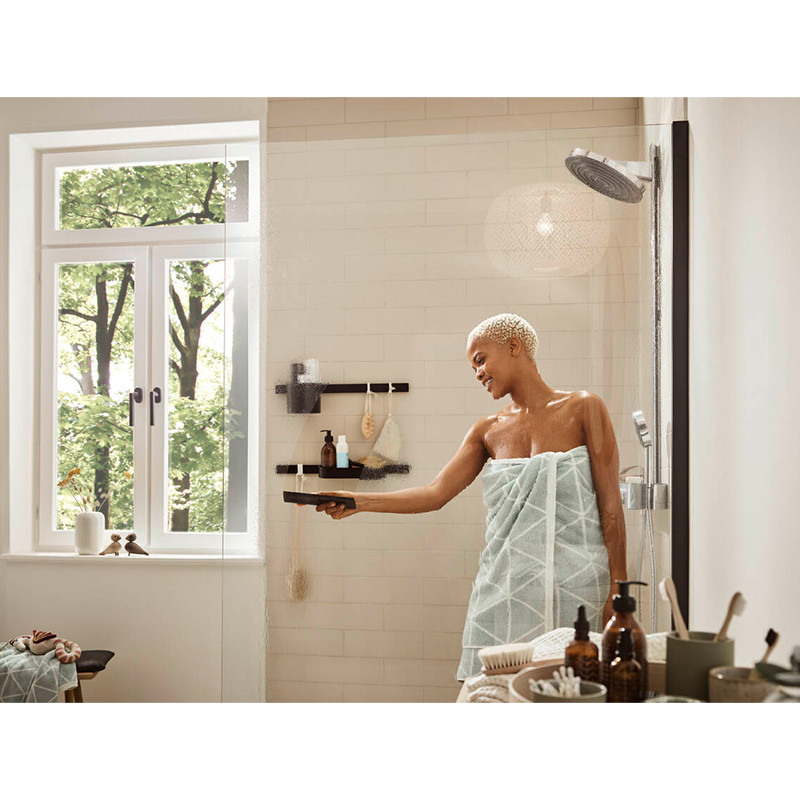 Bara de montaj, Hansgrohe, WallStoris, negru mat - 1 | YEO