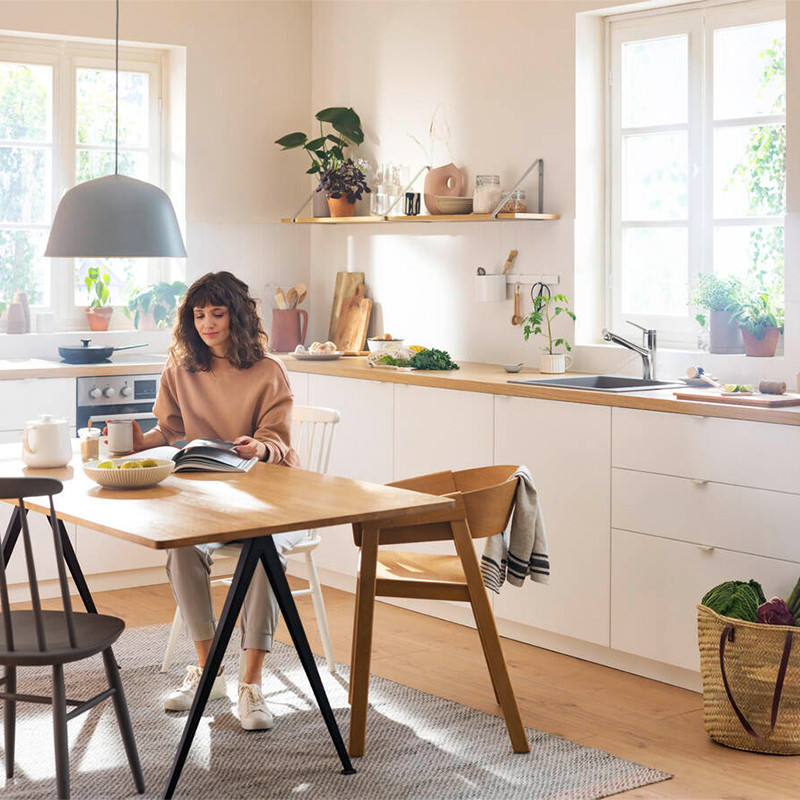 Baterie de bucatarie, Hansgrohe, Zesis M33 150, sBox, crom - 2 | YEO