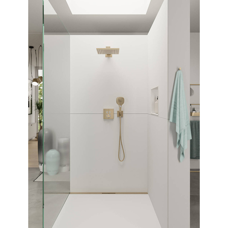 Baterie de dus, Hansgrohe, ShowerSelect, termostatata, cu 2 functii, bronz periat - 1 | YEO