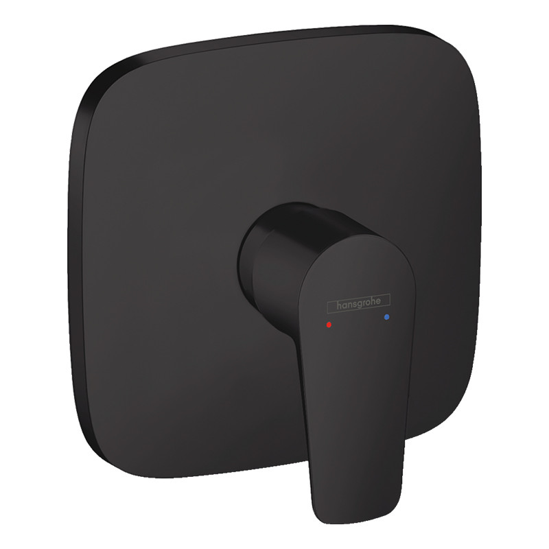 Baterie dus, Hansgrohe, Talis E, parte vizibila, negru mat