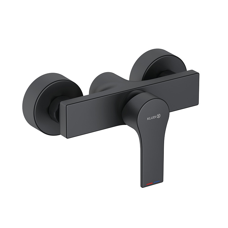 Baterie duș, Kludi, Zenta SL, negru mat, 488703965