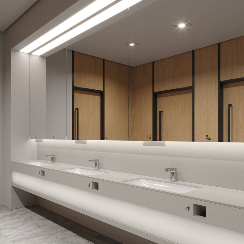 Baterie lavoar electronica, Hansgrohe, Vernis Blend, h100, cu ajustare temperatura, crom - 1 | YEO