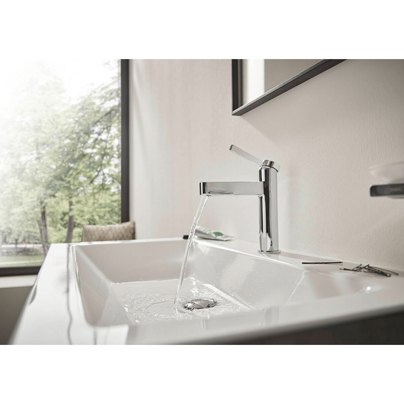 Baterie lavoar, Hansgrohe, Finoris 110, cu ventil, crom - 2 | YEO