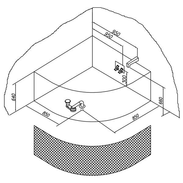 Cada de colt, Kolpasan, Dolores, 130 x 130 cm, alb - 2 | YEO