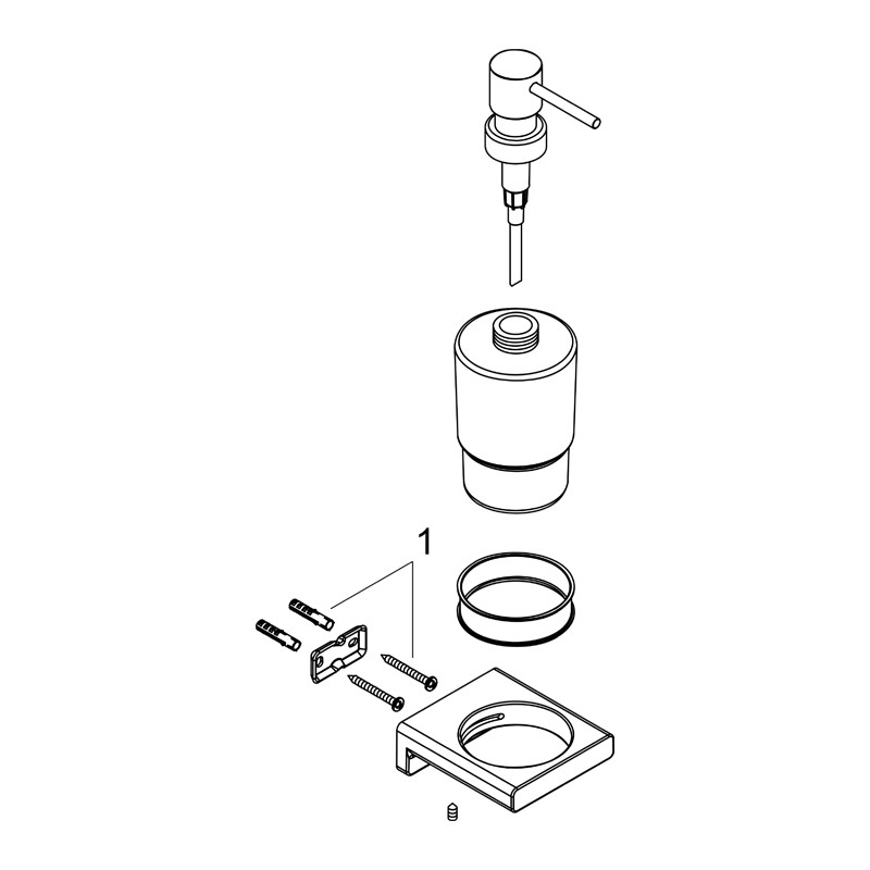 Dozator sapun, Hansgrohe, AddStoris, auriu - 4 | YEO