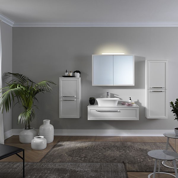 Masca cu blat pentru lavoar, Kolpasan, Blanche, 110 cm, alb - 2 | YEO