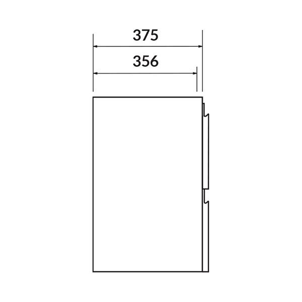 Mobilier suspendat Cersanit, Moduo Slim, pentru lavoar incastrabil, 80 cm, alb - 1 | YEO