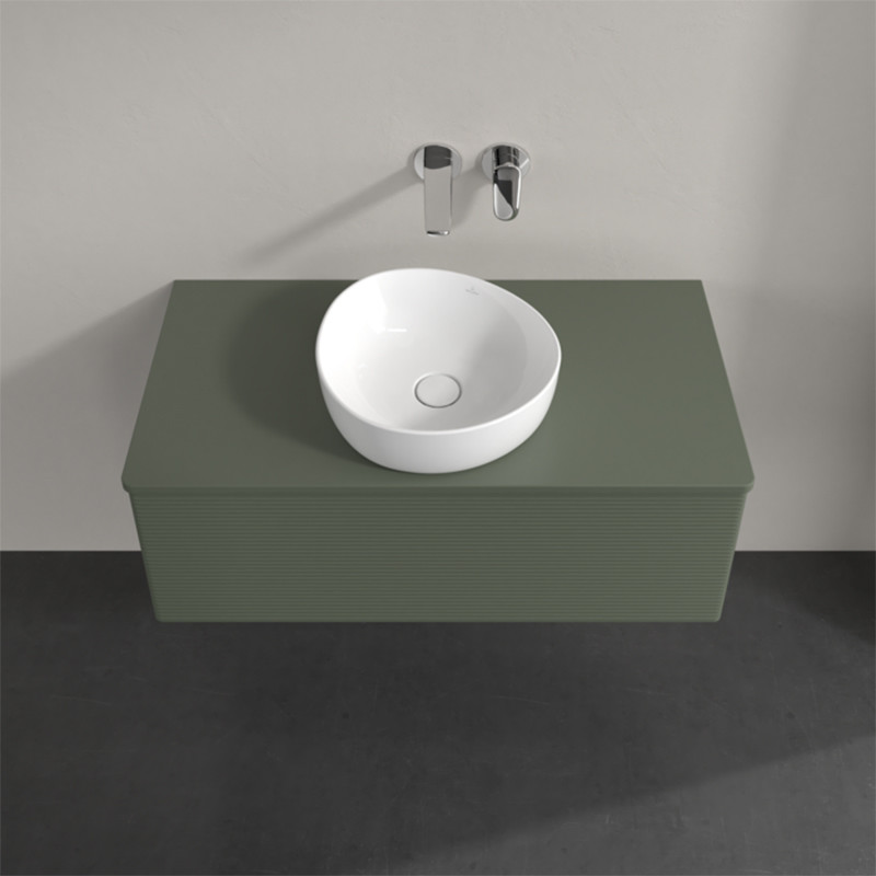 Mobilier suspendat pentru lavoar, Villeroy & Boch, Antao, 100 cm, verde mat - 1 | YEO