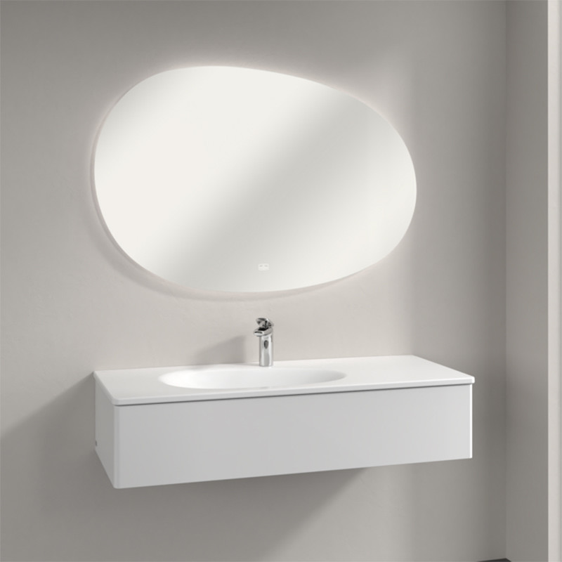 Oglinda asimetrica, Villeroy & Boch, Antao, cu iluminare LED - 1 | YEO