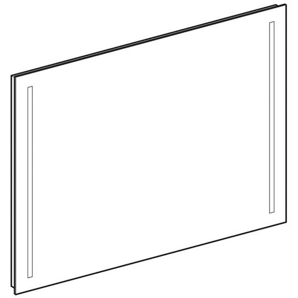 Oglinda cu iluminare LED, Geberit, Option Basic, dreptunghiulara, 90 x 65 cm - 1 | YEO