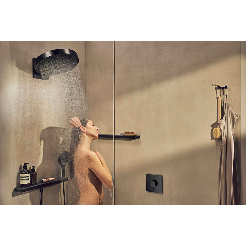 Palarie de dus, Hansgrohe, Rainfinity, 36 cm, negru mat - 2 | YEO