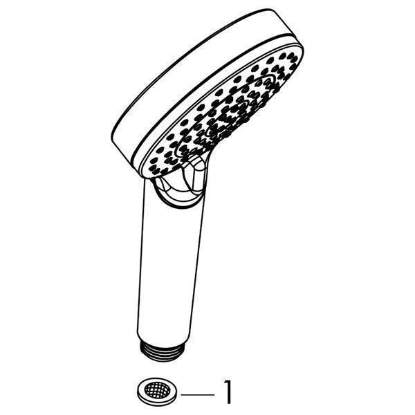 Para de dus Hansgrohe, Vernis Blend, crom - 2 | YEO