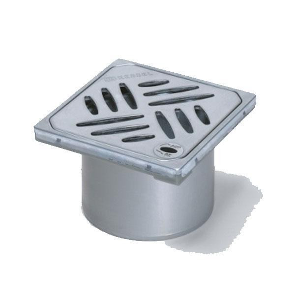 Piesa superioara Kessel, System 100, cu gratar din inox Kessel Design, pentru corp sifon, cu sistem de inchidere