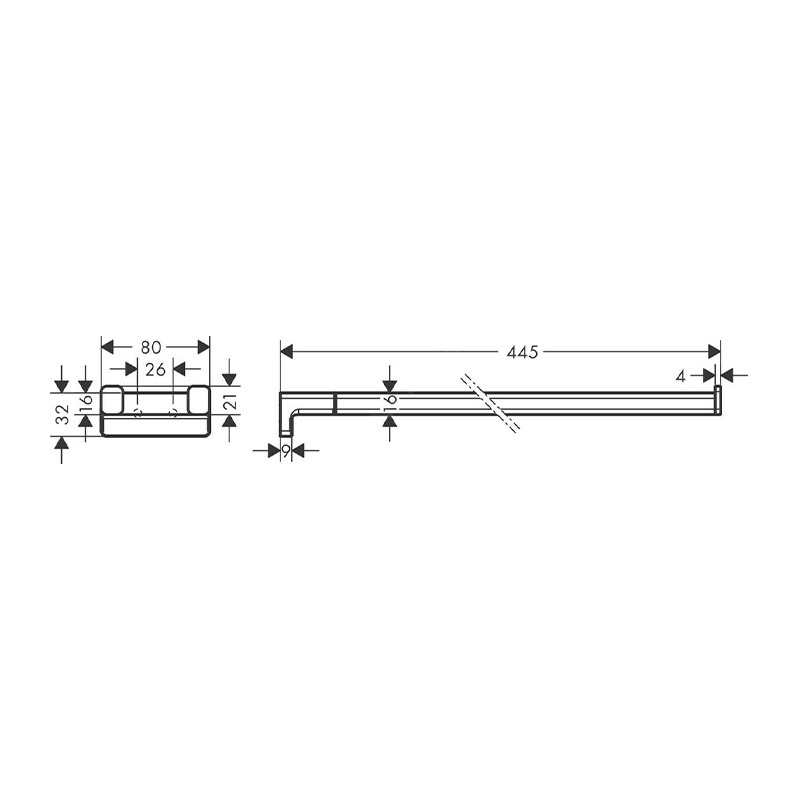 Portprosop dublu Hansgrohe, Addstoris, auriu - 1 | YEO